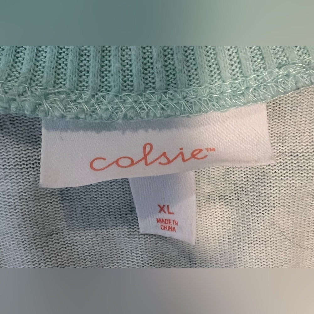 Colsie Teal Pajama Set - Picture 2 of 2